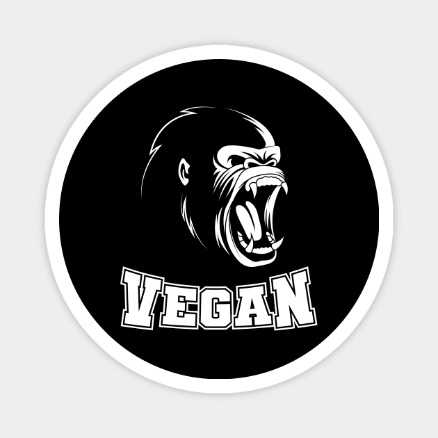 Vegan Gorilla Gift Magnet by Delightful Designs